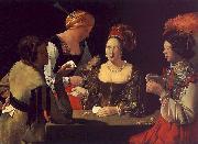 Georges de La Tour The Cheat with the Ace of Diamonds oil on canvas